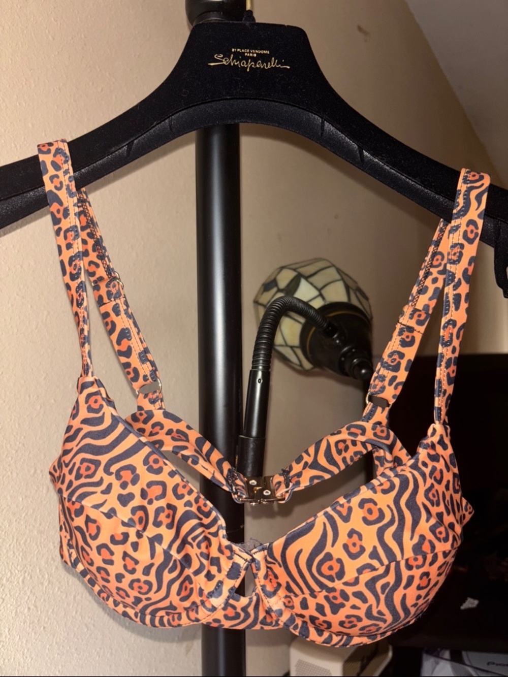 Women’s Orange Animal Print Underwire Bra - 1 Pack